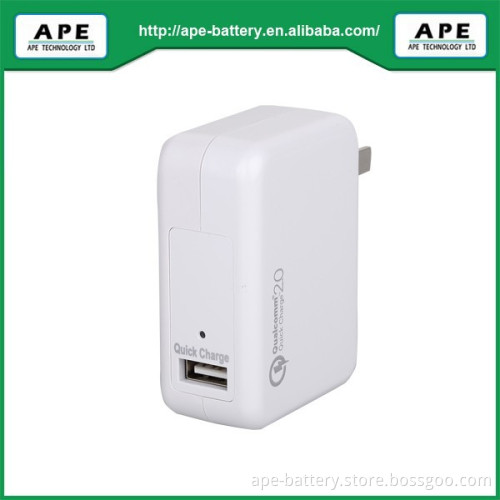 Around Qualcomm Quick charger 2.0 system with 3 output ports 18W capacity ac adapter MPA818QF1